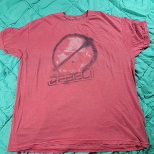 Star Wars Rebels Adults 2XL Red Shirt Short Sleeve Casual Athletic Outdoors